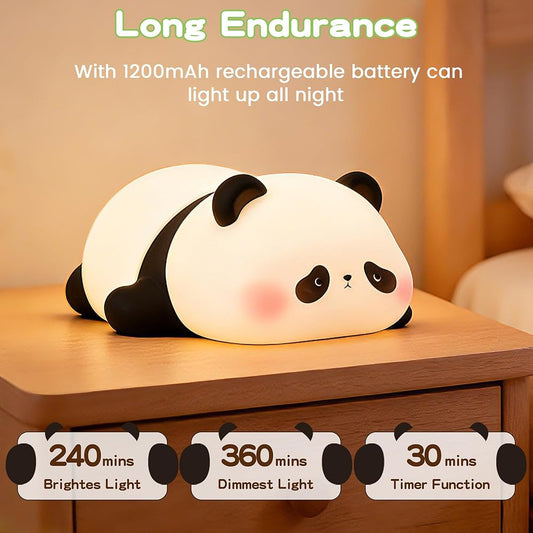 CUTEST PANDA SILICONE LAMP|LED NIGHT LIGHT