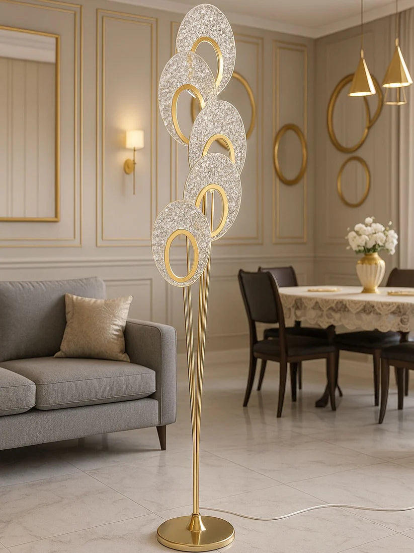 ANTIQUE LED DRAWING ROOM CORNER FLOOR LAMP | 5 FEET HEIGHT