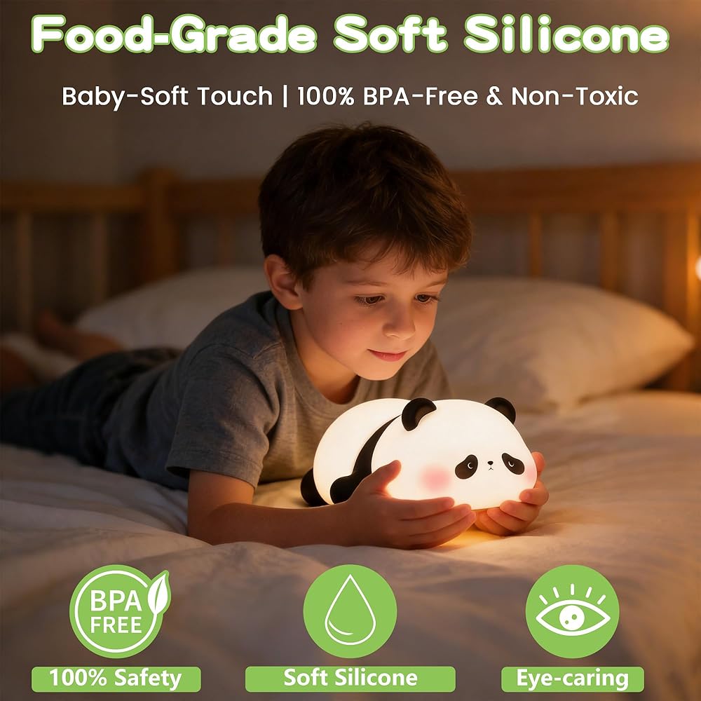 CUTEST PANDA SILICONE LAMP|LED NIGHT LIGHT