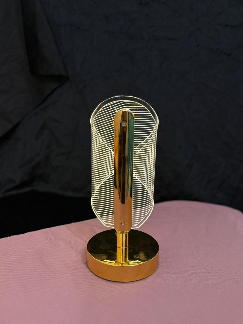 DIAMOND CRYSTAL SIDE TABLE LAMP | CHARGEABLE-3 LIGHT MODES