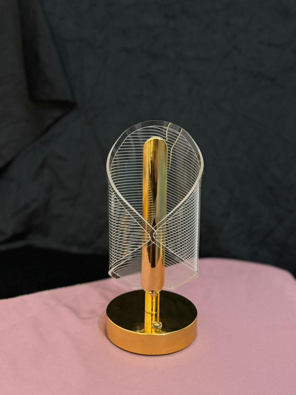 DIAMOND CRYSTAL SIDE TABLE LAMP | CHARGEABLE-3 LIGHT MODES