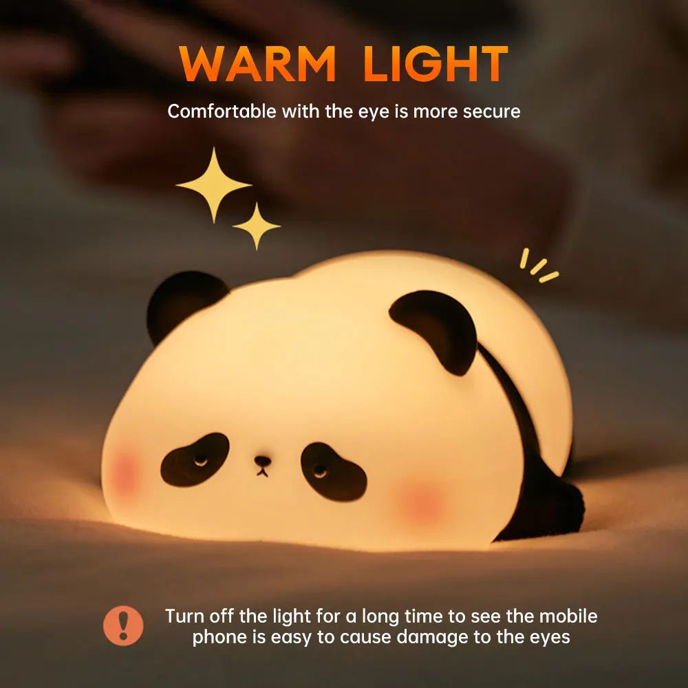 CUTEST PANDA SILICONE LAMP|LED NIGHT LIGHT