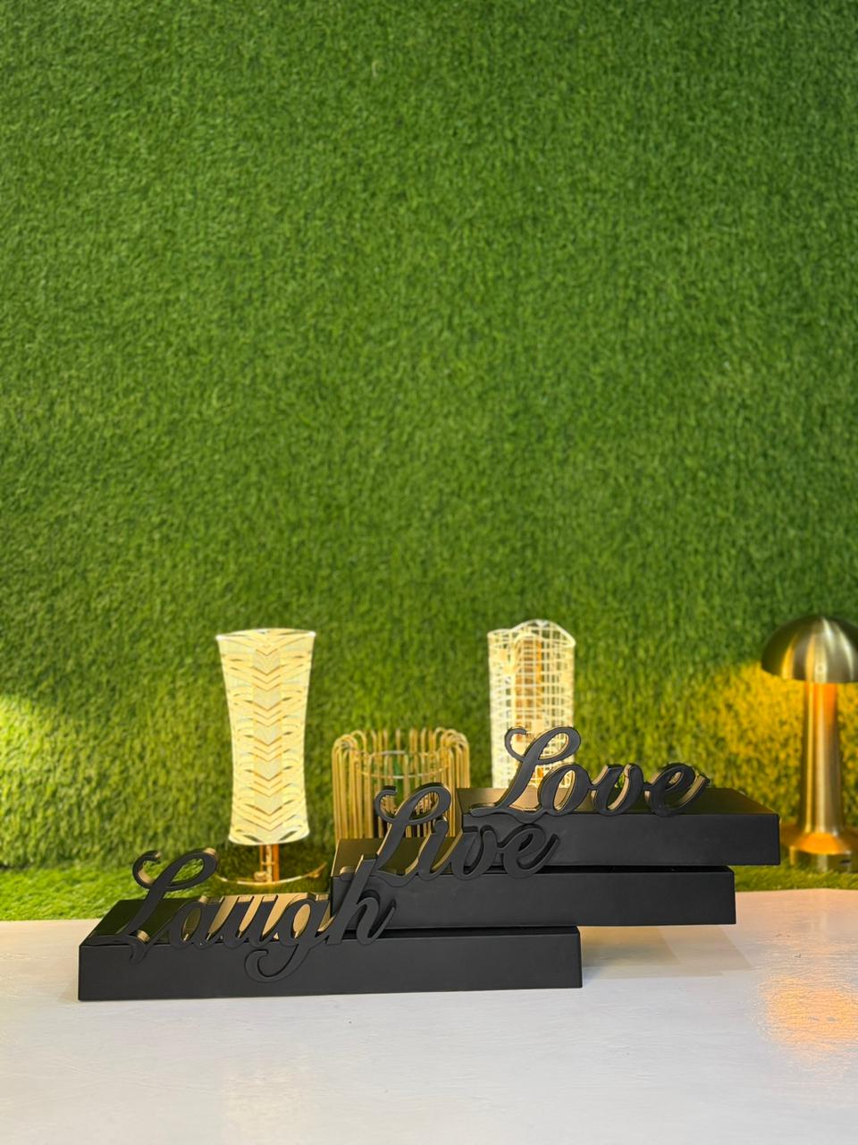 FLOATING SHELVES WALL MOUNT| LOVE,LIVE,LAUGH | SETS OF 3