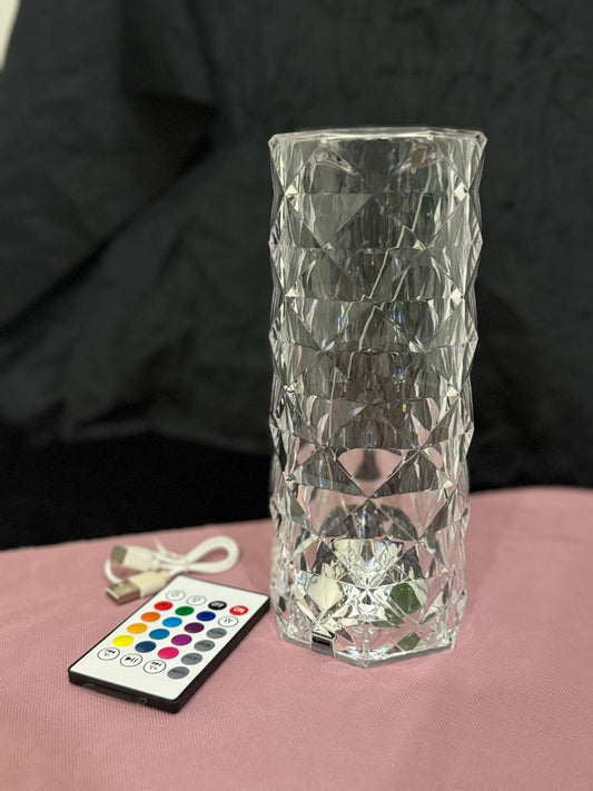 LED ROSE DIAMOND CRYSTAL TABLE LAMP | 16-COLOR